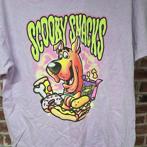 Scooby-Doo Tie Dye T-Shirt | Unisex XL | Purple Short Sleeve Tee | Scooby Snacks - Picture 3 of 5